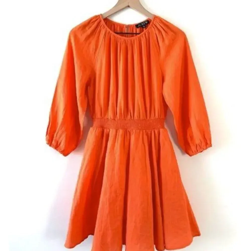 J.Crew Palermo Smocked-Waist Linen Mini Dress | NWT - Size M